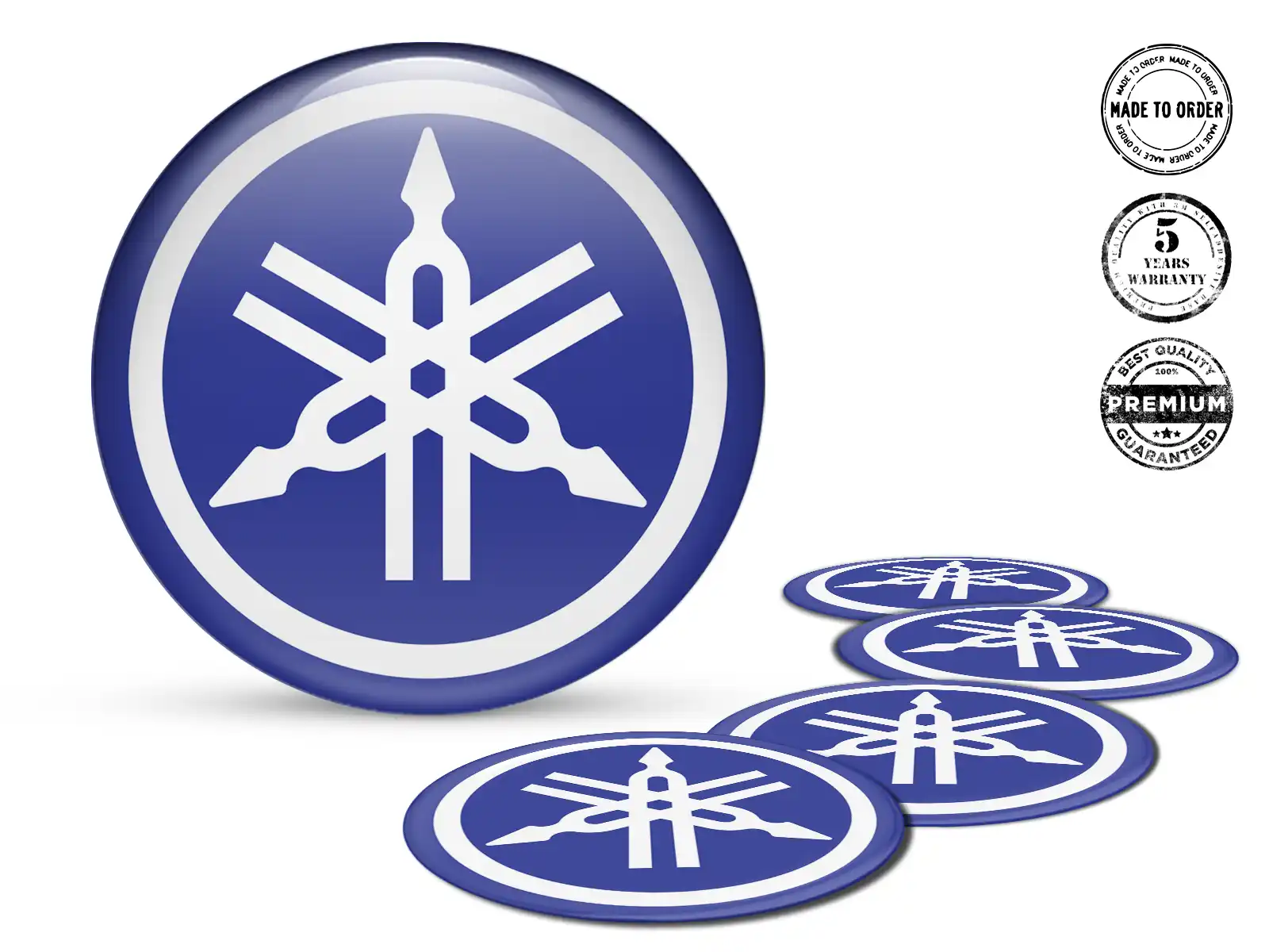 Yamaha Radaufkleber Logo Hochwertige Epoxy-Edition